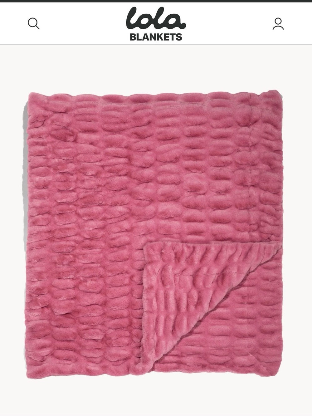NIB sold out online Lola blanket, color peony - Picture 3 of 6